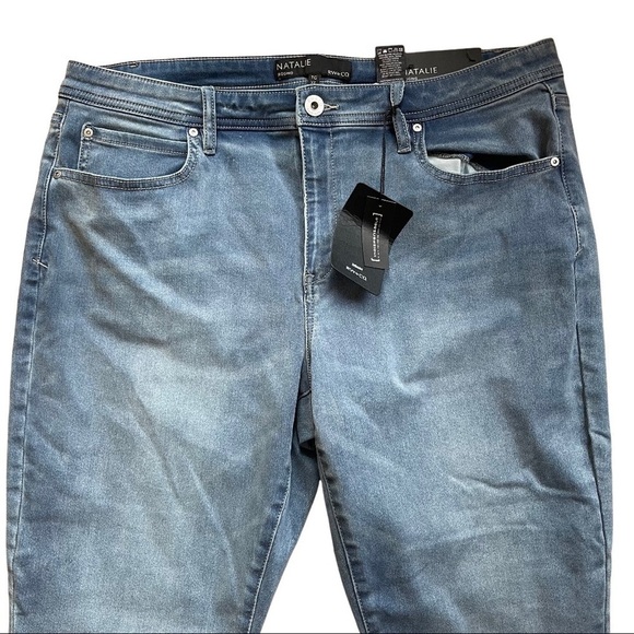 NWT RW& Co. Natalie Faded Denim Skinny Leggings Jeggings Size XL 1131 - Picture 2 of 9